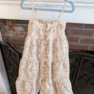 Floral Cream Jumpsuit